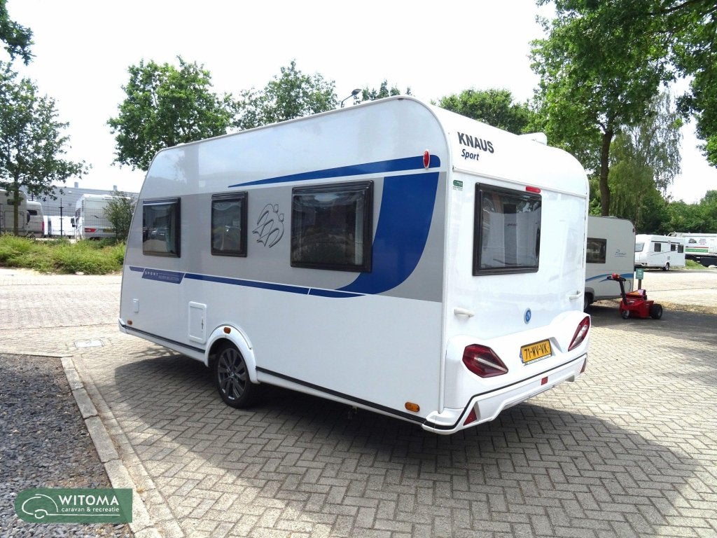 Knaus Sport Silver Selection 420 QD super uitvoering!, Caravans en Kamperen, Caravans, Bedrijf, Treinzit, Schokbreker, 4 tot 5 meter