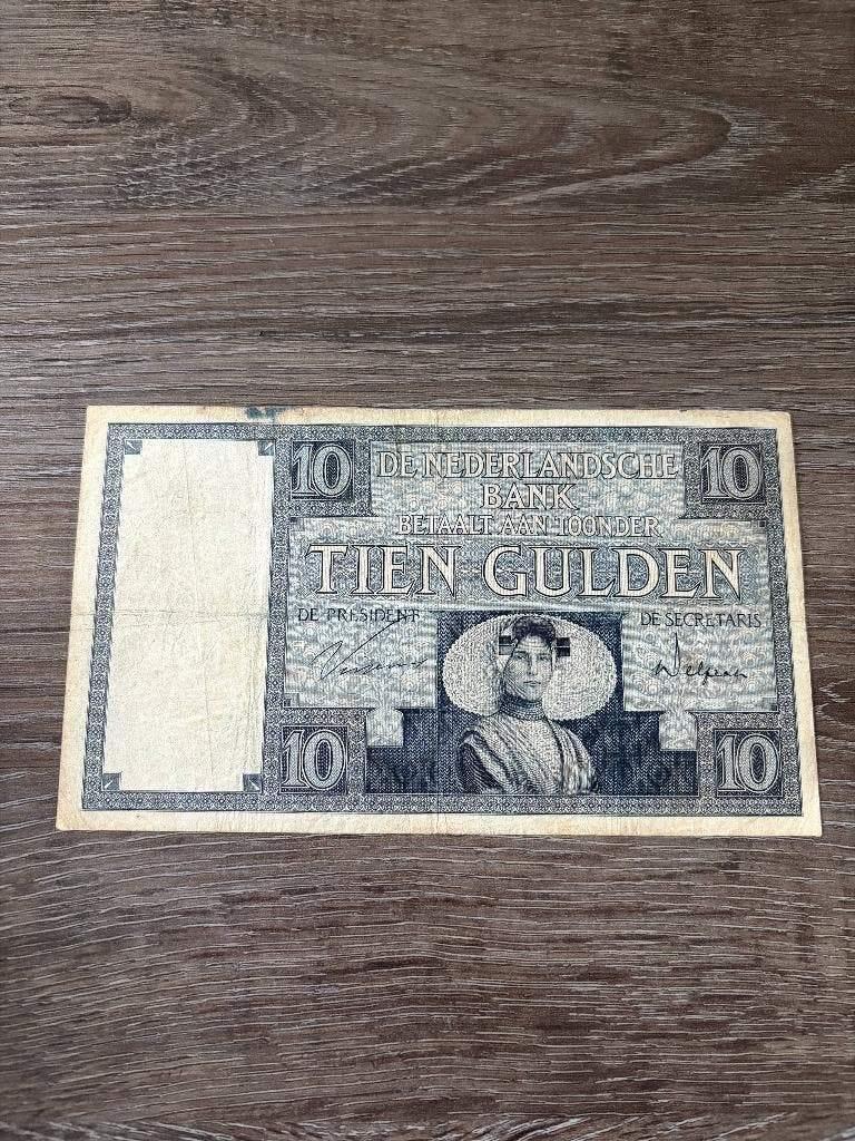 Biljet 10 gulden Zeeuws Meisje, 1931 - BBF-serie, Postzegels en Munten, Bankbiljetten | Nederland, Ophalen of Verzenden, 10 gulden