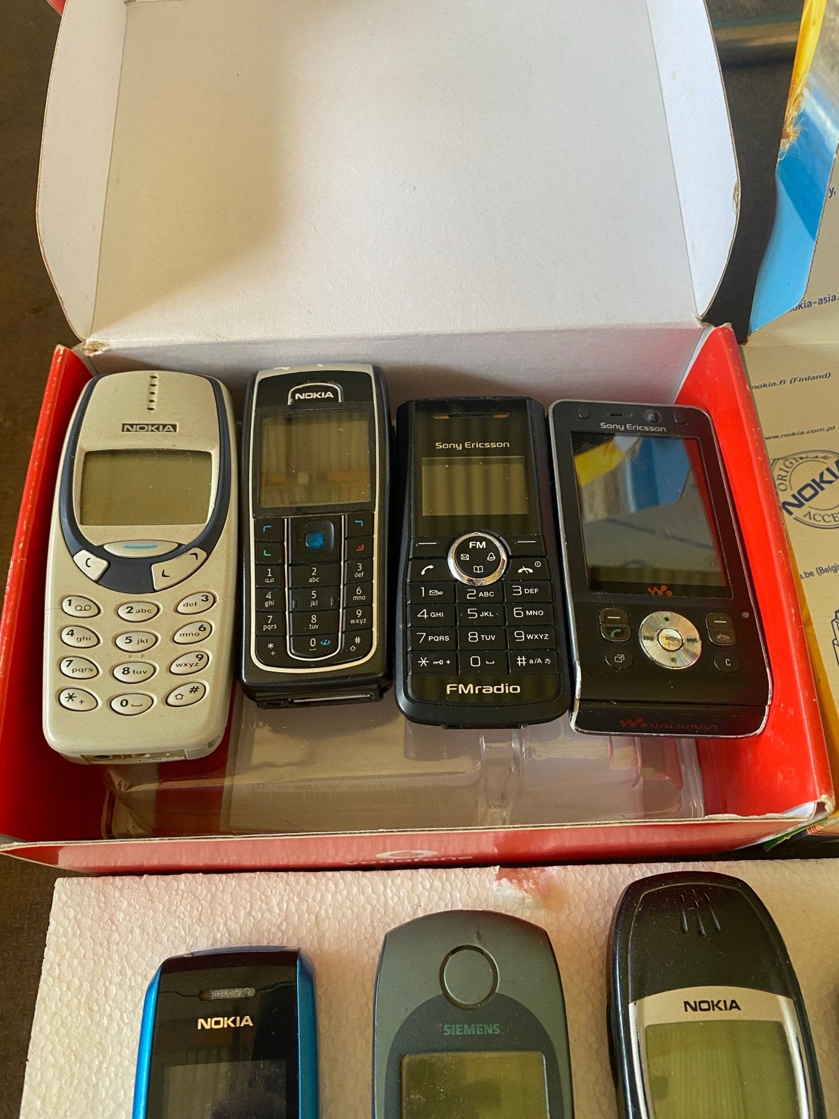 Partij oude Telefoons Nokia, Sony Ericsson, Philips, Siemens, Ophalen, Gebruikt, Minder dan 3 megapixel, Klassiek of Candybar