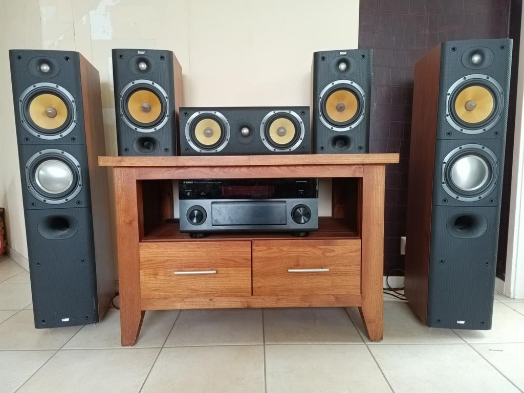 B&W Bowers & Wilkins DM603 S3 Surroundset, Audio, Tv en Foto, Luidsprekers, Ophalen, Gebruikt, 120 watt of meer, Complete surroundset