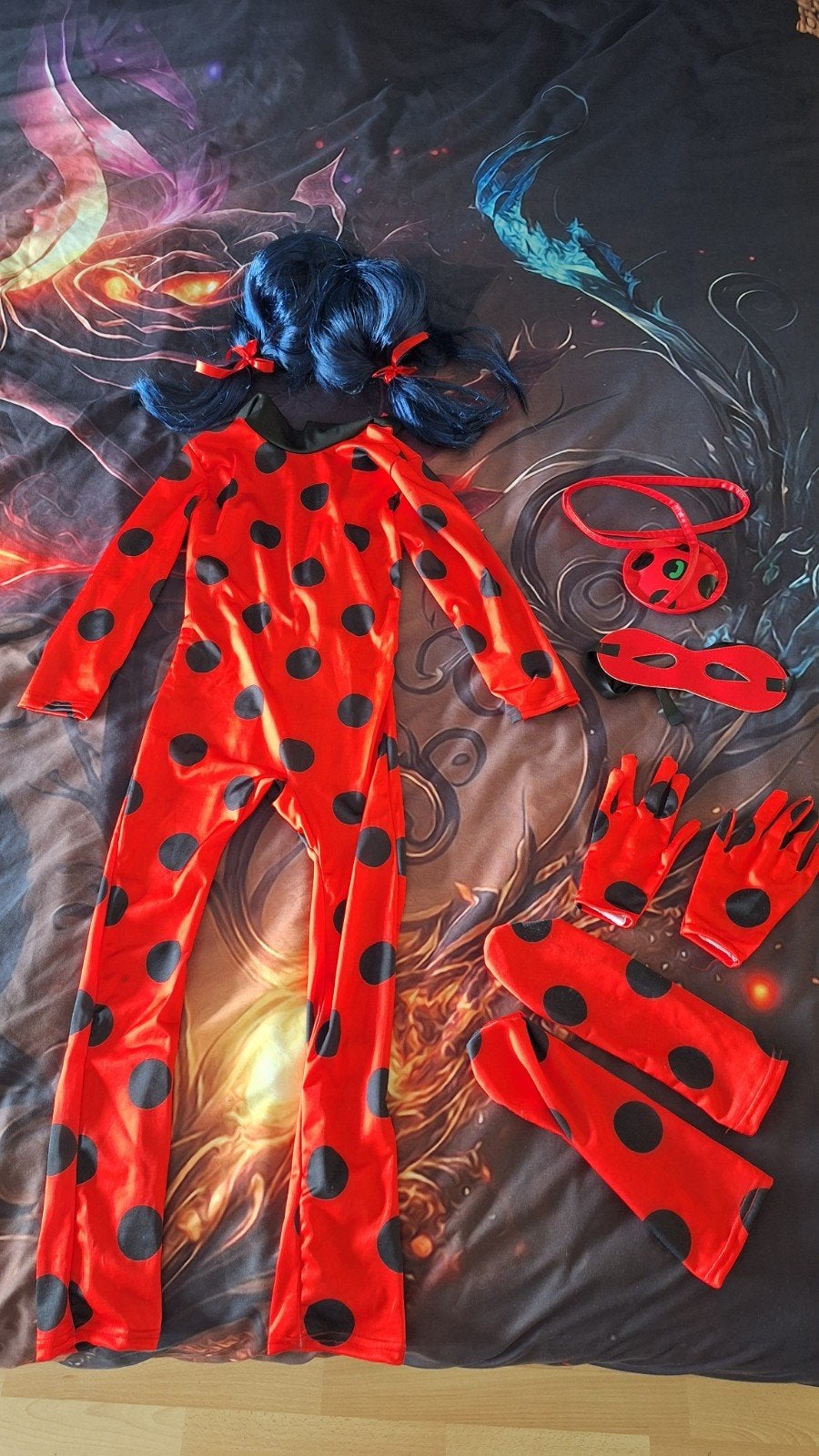 Miraculous Ladybug Cosplay Kostuum Maat M (5 a 6 jaar), Ophalen of Verzenden, Jongen of Meisje