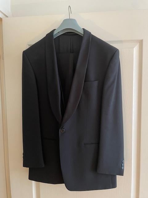 Smoking kostuum, Kleding | Heren, Ophalen, Maat 48/50 (M), Zwart, Zo goed als nieuw