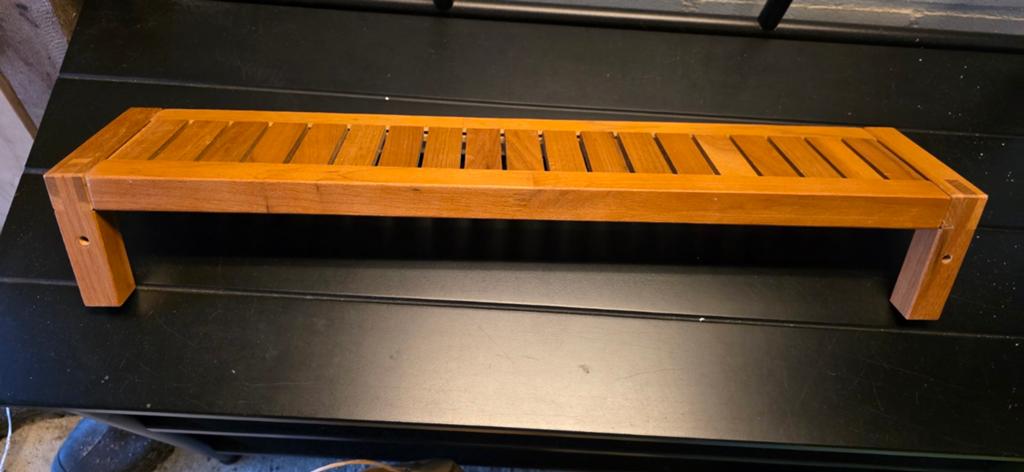 Houten wandplankje / kruidenrekje, Ophalen, Zo goed als nieuw, Bruin, Hout