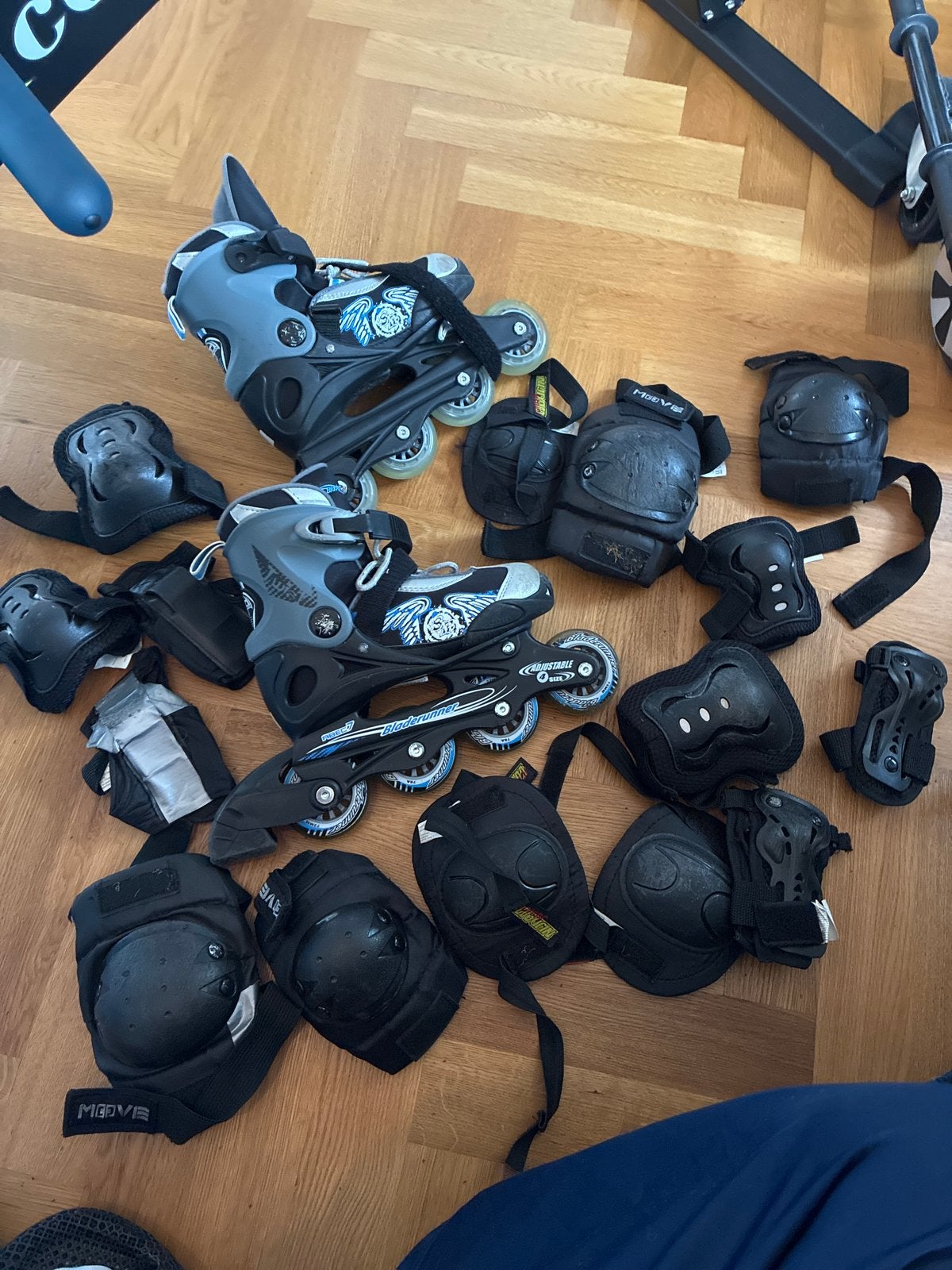 Bladerunner inline skates met beschermset - Maat verstelbaar, Kinderen, Overige typen, Ophalen, Overige merken