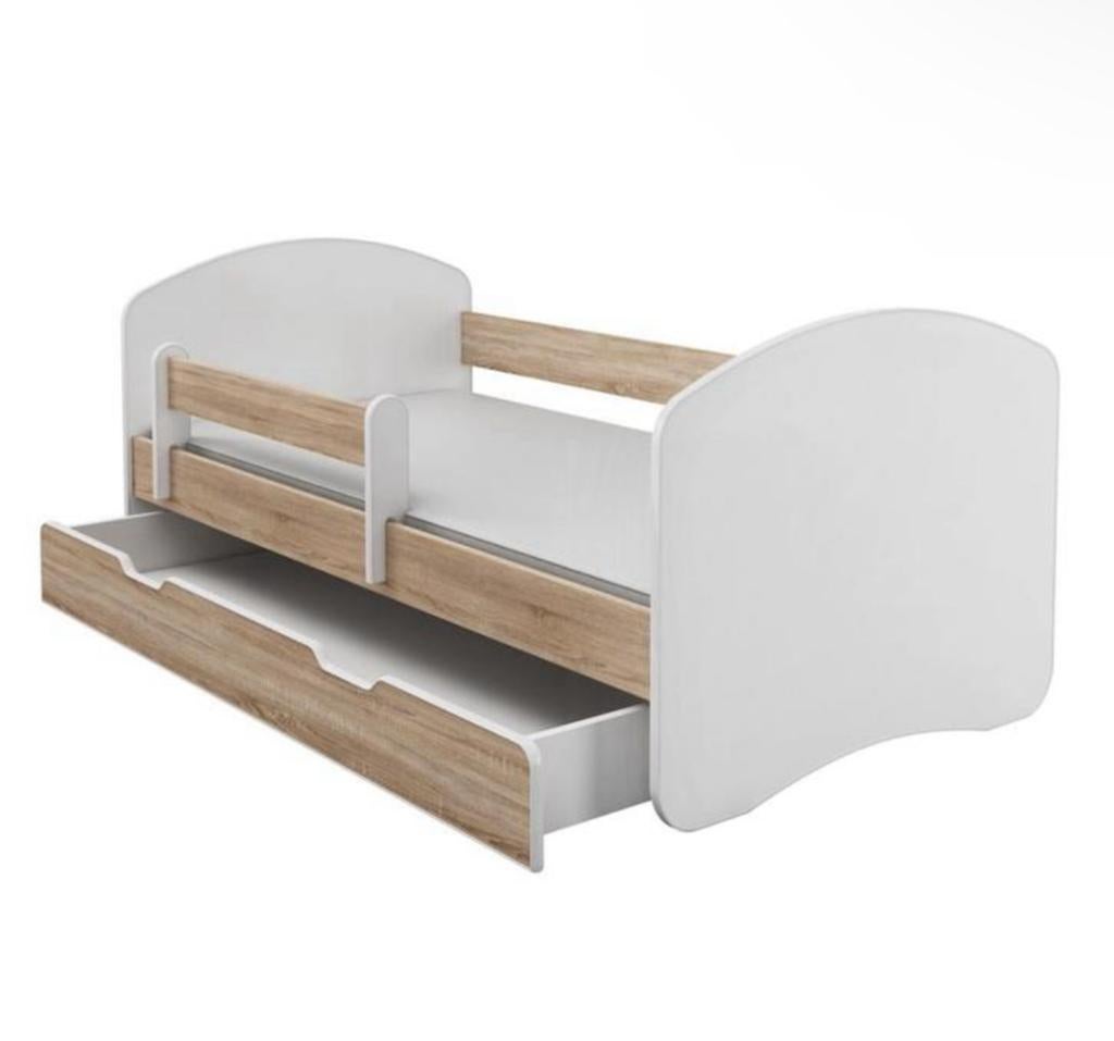 Kinderbed 70cmx140cm incl. 2 Matrassen en veiligheid bedrand, Kinderen en Baby's, Kinderkamer | Bedden, Ophalen, 180 cm of meer