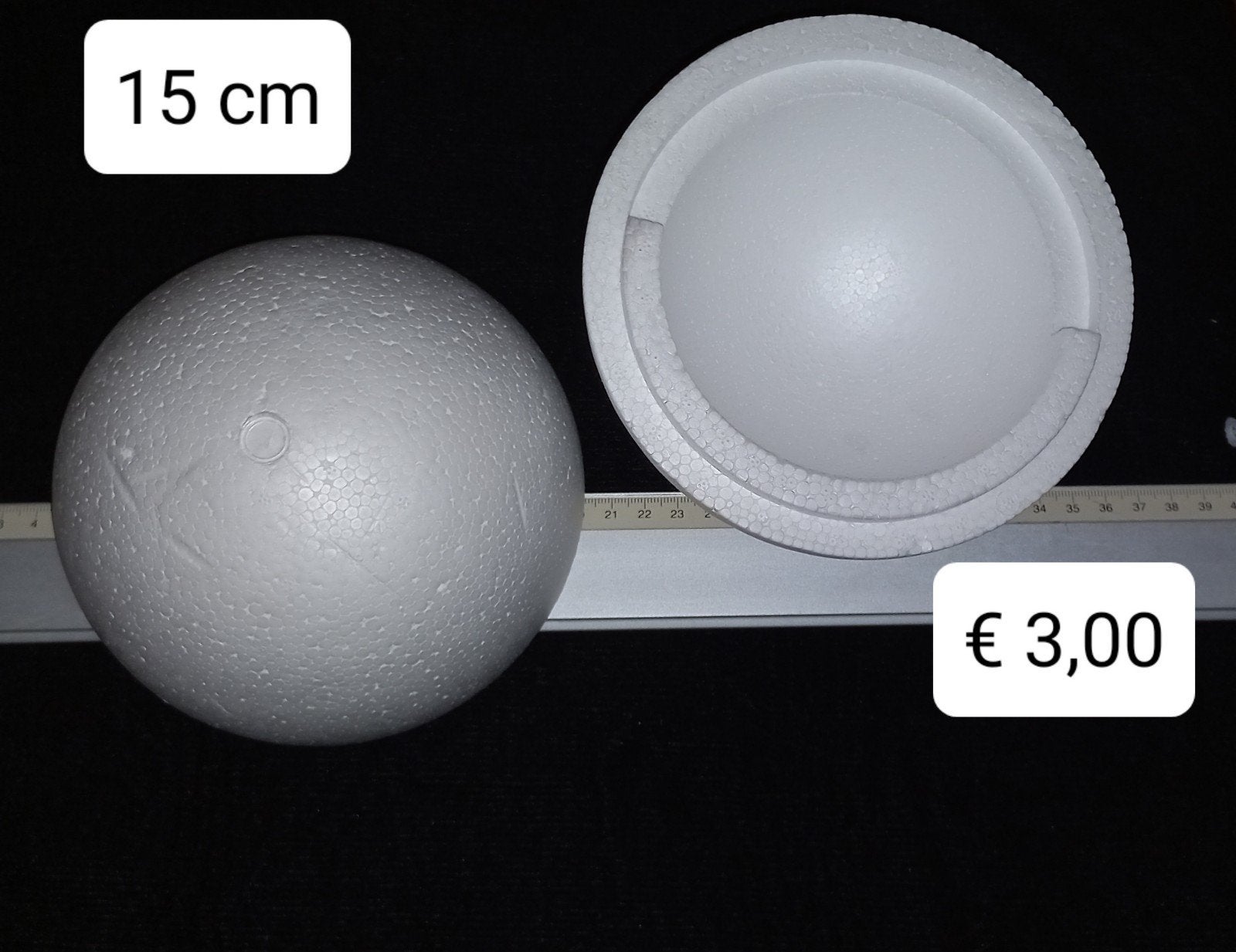 Styropor bal 2 delig 15 cm, Ophalen, Overige thema's, Nieuw, Overige materialen