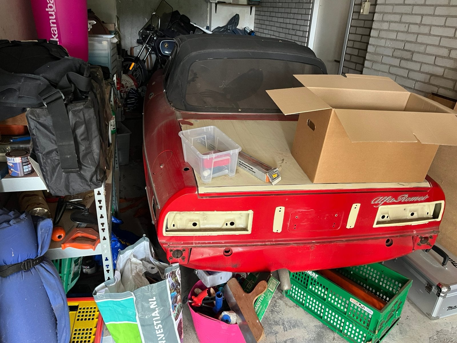 Schuurvondst Alpa Romeo Spider, Ophalen, Nieuw, Alfa Romeo, Bumper