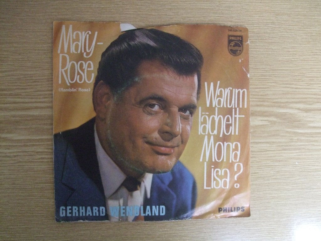 GERHARD WENDLAND    MARY-ROSE / WARUM LACHELT MONA LISA?, Cd's en Dvd's, Vinyl Singles, Zo goed als nieuw, Single, 1960 - 1969