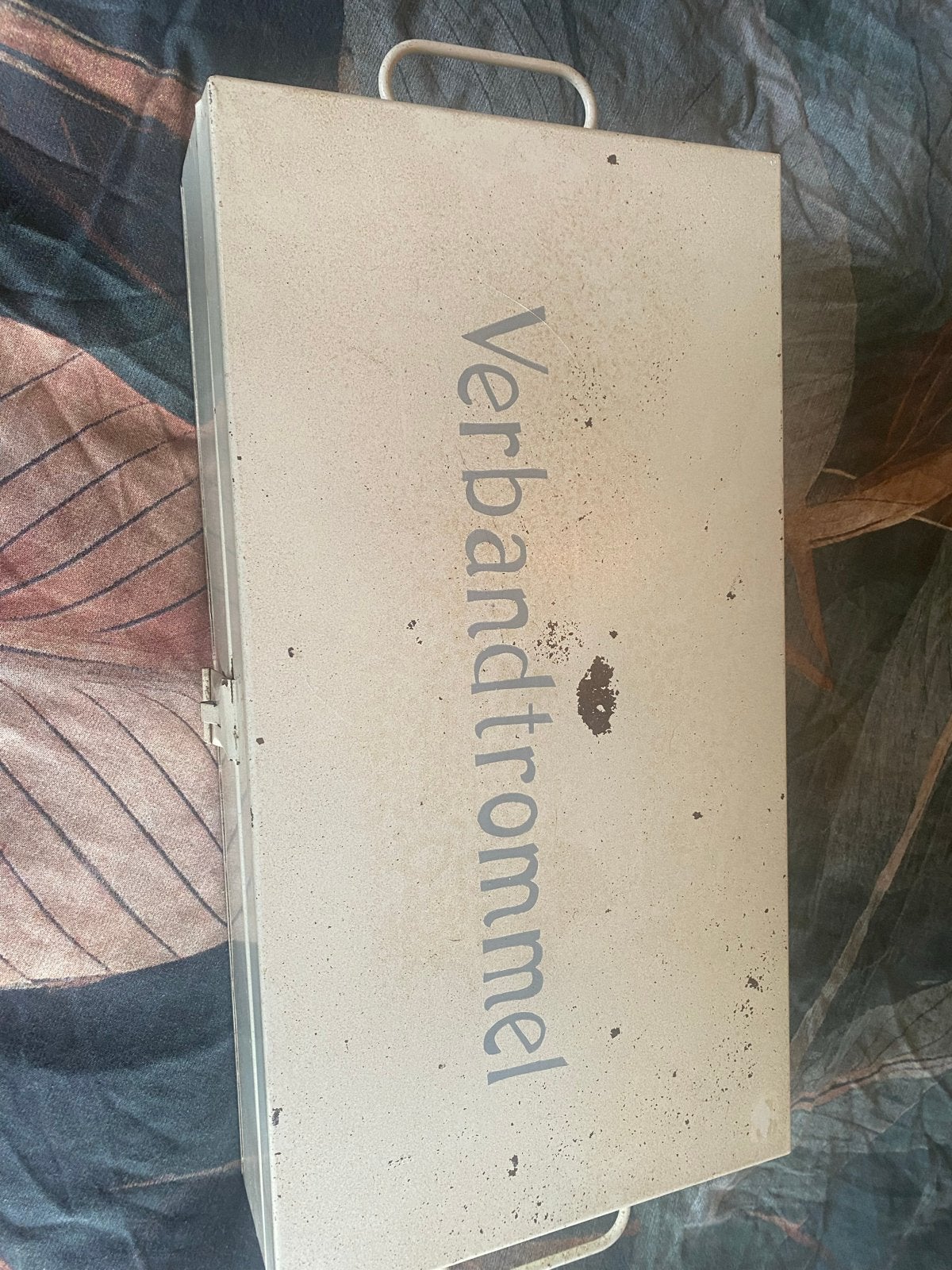 Vintage Verbandtrommel - EHBO Kist Metaal, Ophalen of Verzenden, Gebruikt