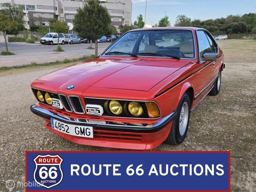 BMW 635 CSi | 1980 | Route 66 Auctions, Auto's, Oldtimers, Overige carrosserieën, Zwart, Bedrijf, Handgeschakeld