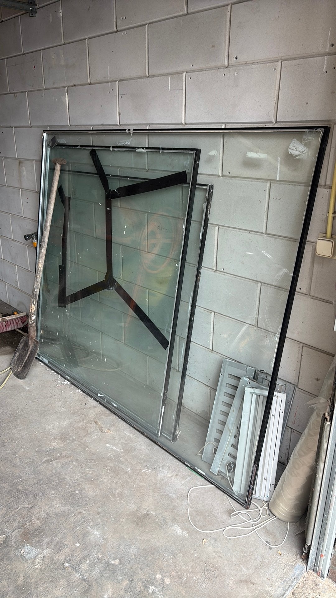 Glasplaten, Doe-het-zelf en Verbouw, Glas en Ramen, Ophalen, Zo goed als nieuw, Glasplaat, 160 cm of meer