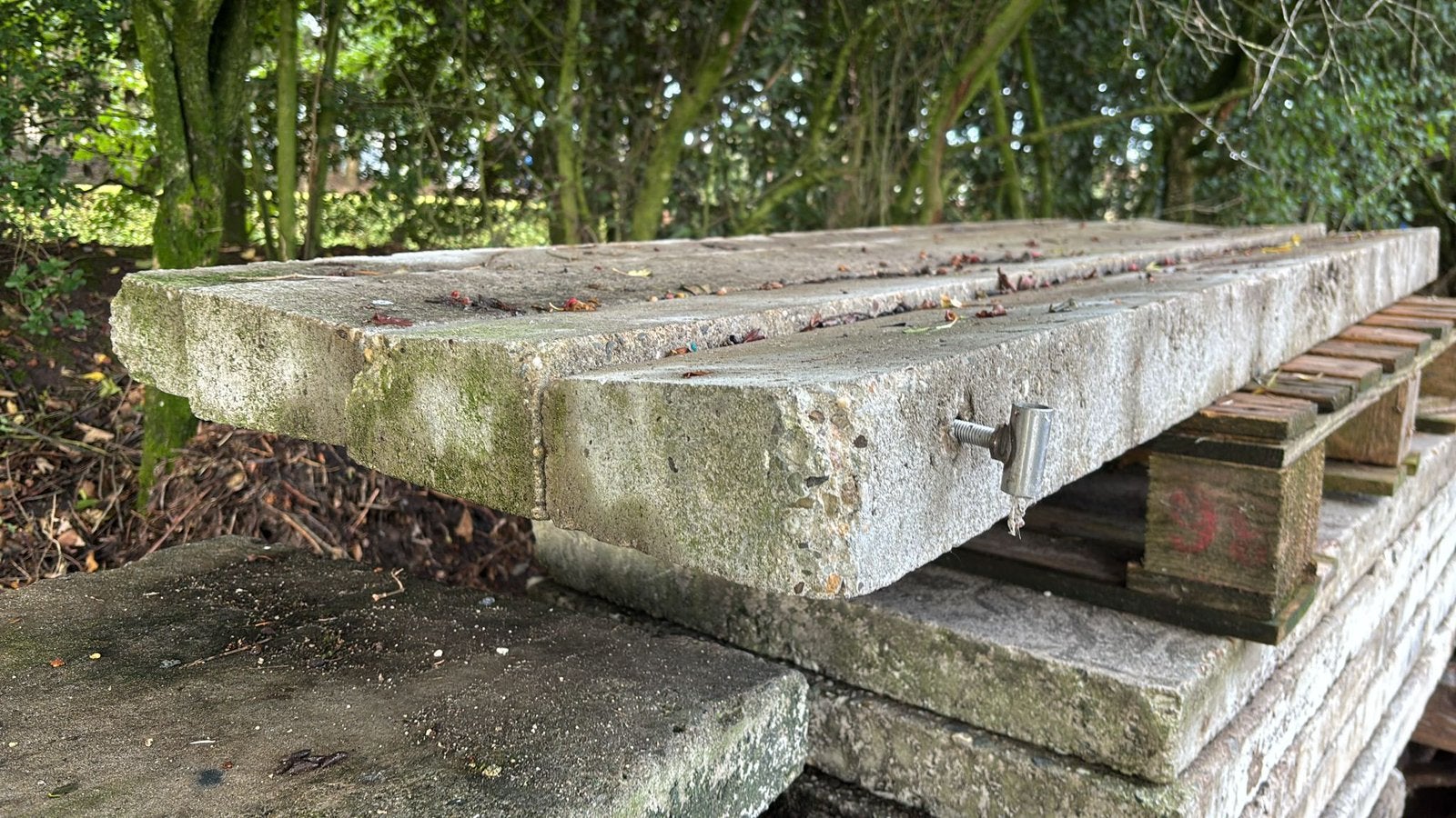 Beton plaat 145 x 65 7 en 8 cm dik, Ophalen, Gebruikt, Minder dan 180 cm, Overige typen