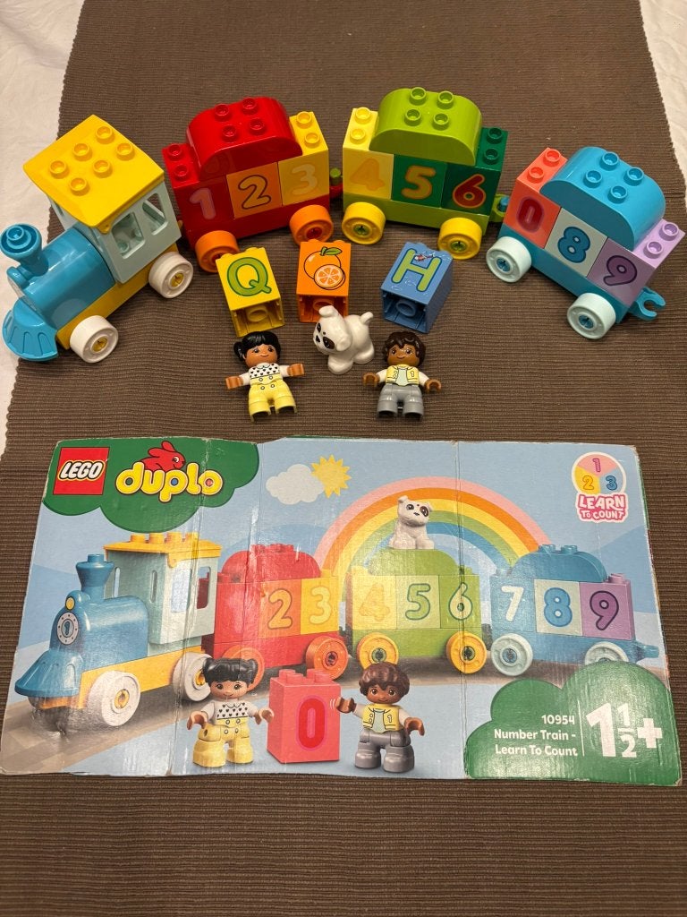 Lego duplo trein cijfertrein 10954 - leer tellen trein!, Kinderen en Baby's, Speelgoed | Duplo en Lego, Ophalen of Verzenden, Zo goed als nieuw