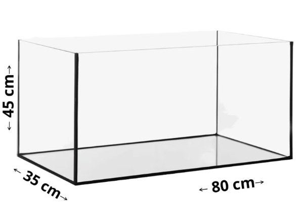 volglas aquarium 80x35x45  cm, Ophalen, Info@aquadeco.nl, Aquariummeubel, Nieuw