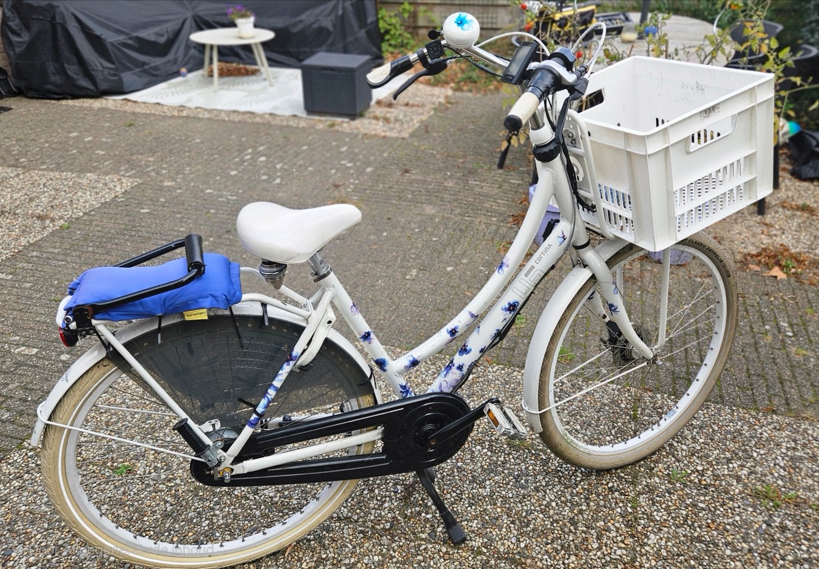 Cortina E-bike - Limited edition Dressed Flowers by Janice, Fietsen en Brommers, Elektrische fietsen, Ophalen, Zo goed als nieuw