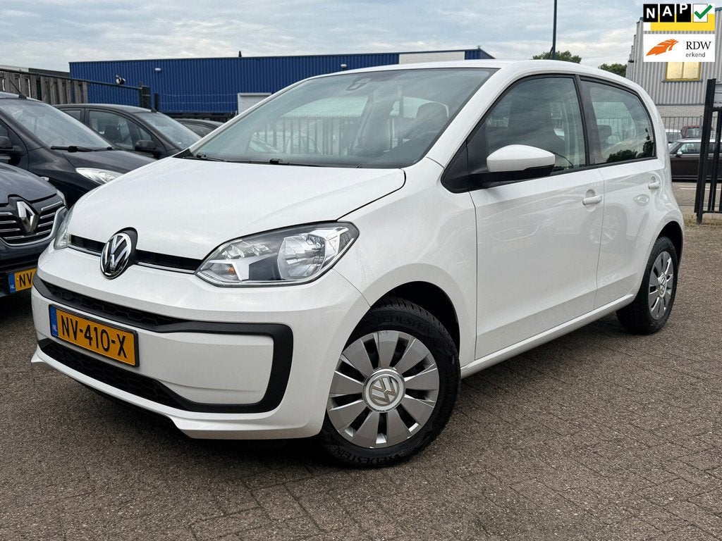 Volkswagen Up! 1.0 BMT move up! Airco / DAB+ / Facelift / NA, Voorwielaandrijving, Gebruikt, Start-stop-systeem, Wit