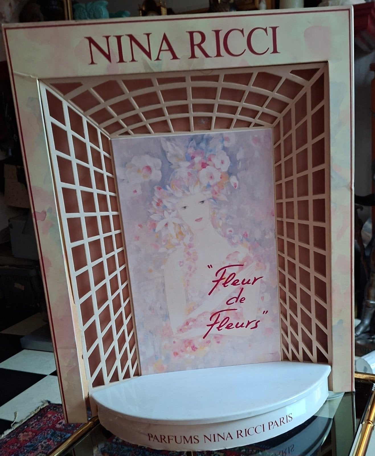 Vintage Nina Ricci "Fleur de Fleurs" display, Ophalen of Verzenden, Gebruikt