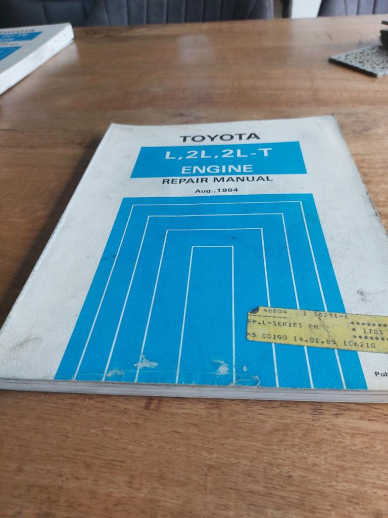 REPAIR MANUAL ENGINE  TOYOTA L 2L 2L-T MOTOR, Ophalen of Verzenden