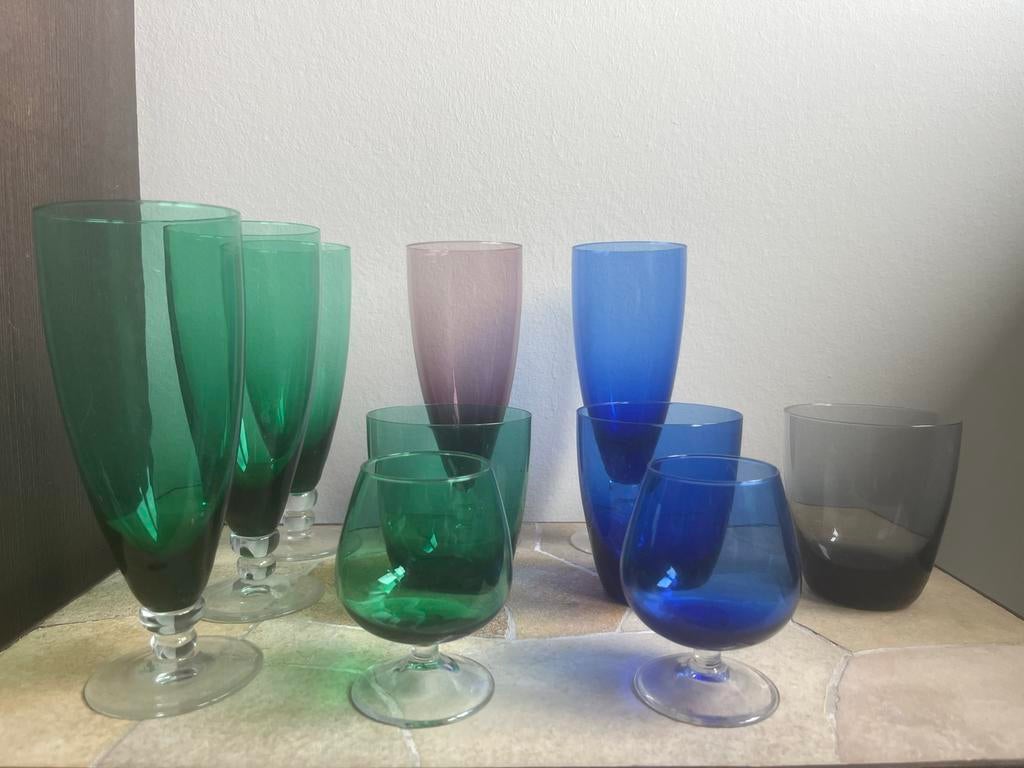 Kristalunie Maastricht glazen Max Verboeket - Vintage design, Ophalen of Verzenden
