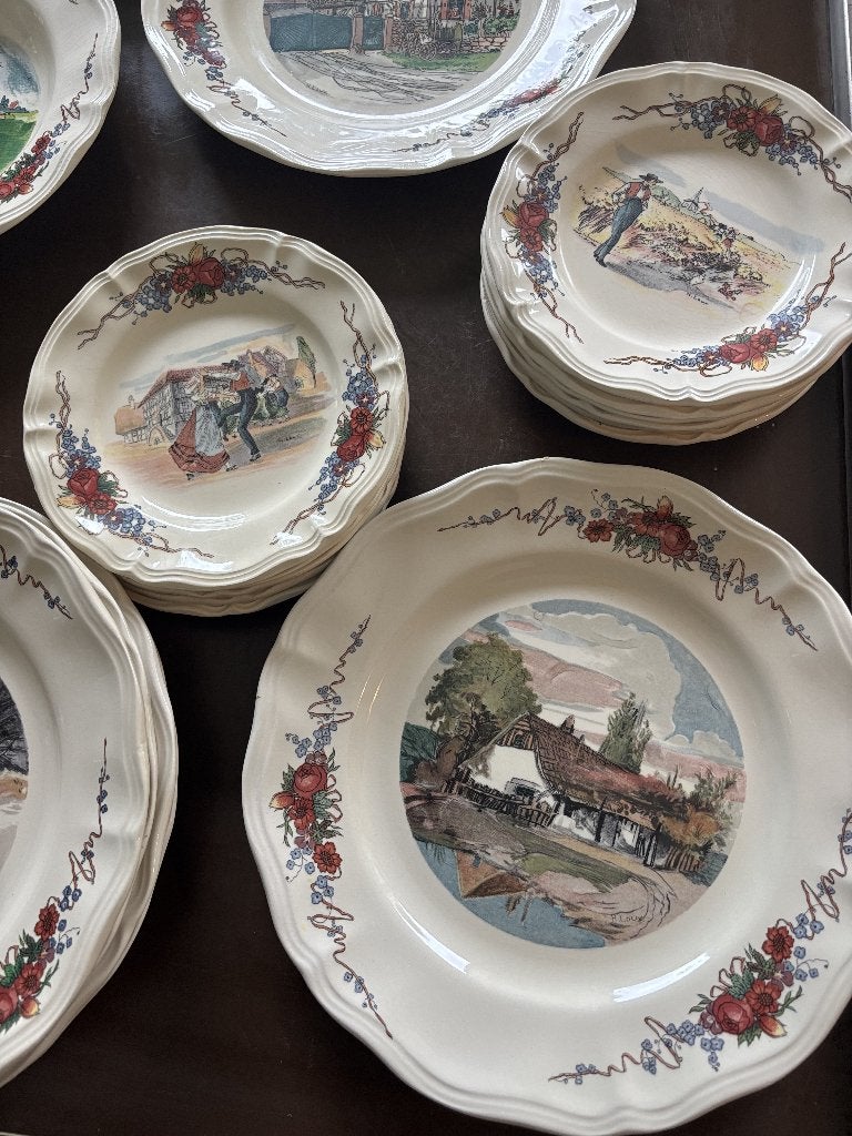 servies Sarrequemines Elzas 31 stuks, Ophalen