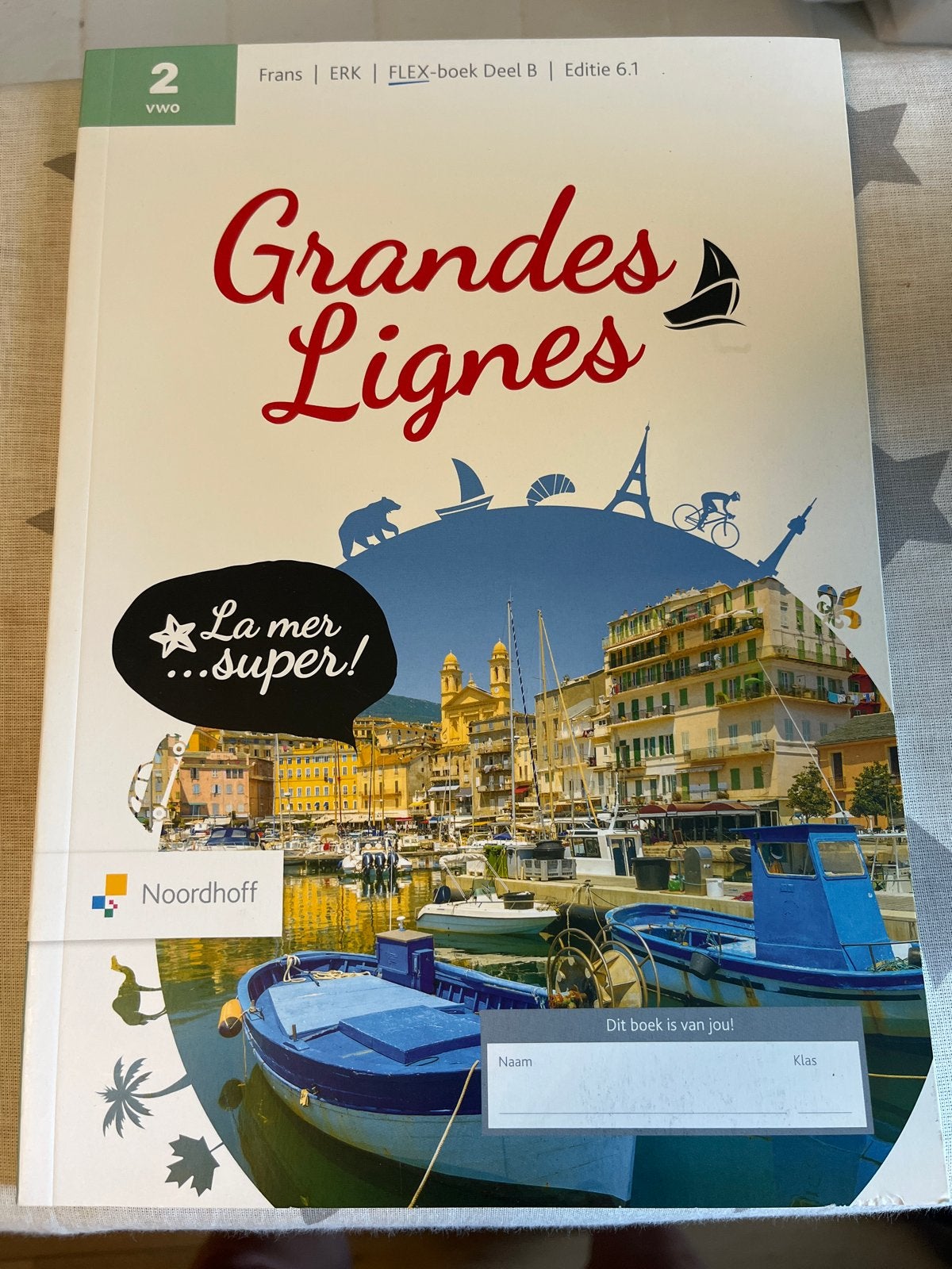Grandes Lignes FLEX-boek Deel B Editie 6.1 Frans 2 vwo, Ophalen of Verzenden, Zo goed als nieuw, Non-fictie