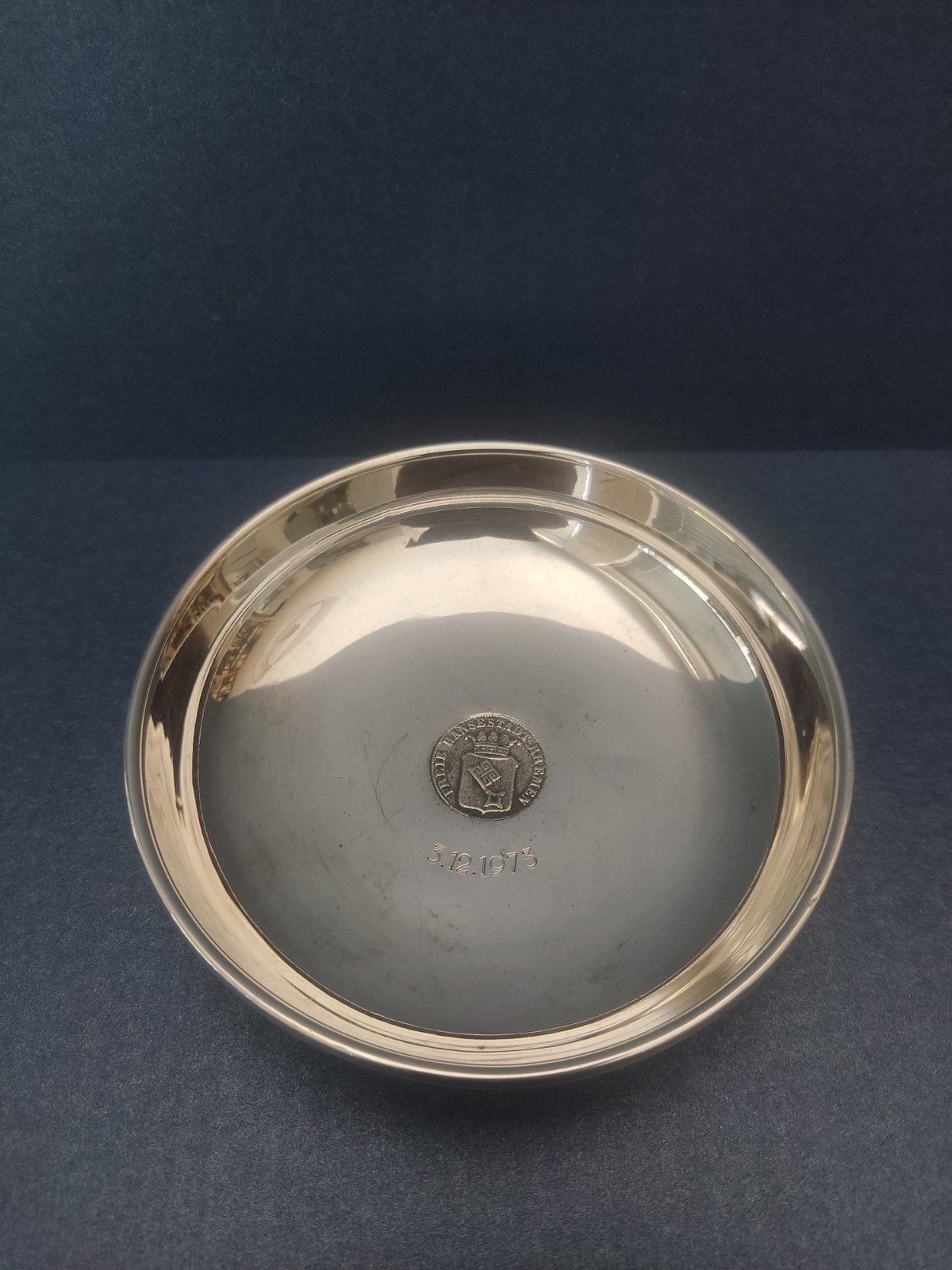 Schaaltje met munt uit Bremen 835 zilver, Wilkens & Danger, Verzenden, Overige waardes, Zilver