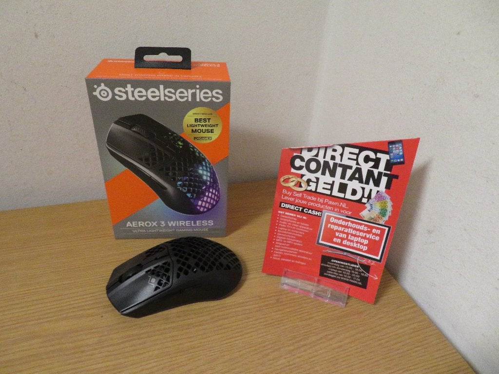 Steelseries Aerox 3 Draadloos Gaming Muis | Pawn Eindhoven, Computers en Software, Muizen, Ophalen, Muis, Gebruikt, Gaming muis