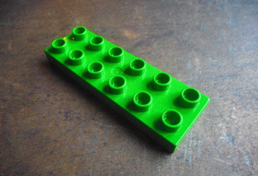 Lego Duplo Plate 2x6 (zie foto's) 25, Ophalen of Verzenden, Gebruikt, Losse stenen, Duplo