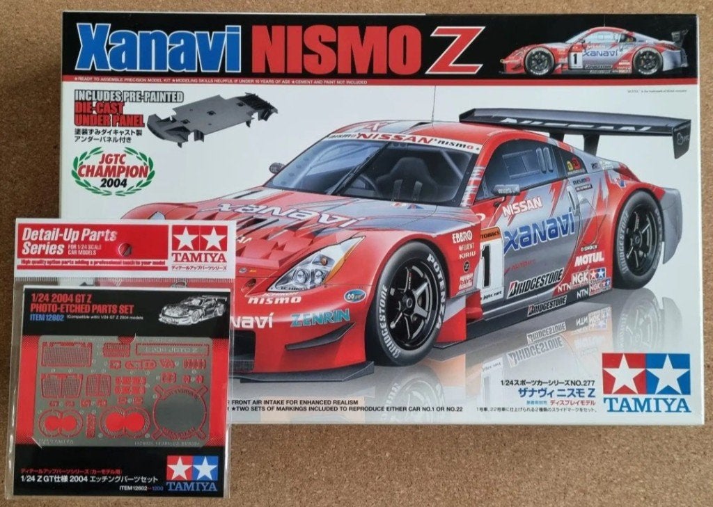 Tamiya 24277 Xanavi Nismo Z 1:24 + optionele PE set, Auto, Groter dan 1:32, Ophalen of Verzenden, Zo goed als nieuw