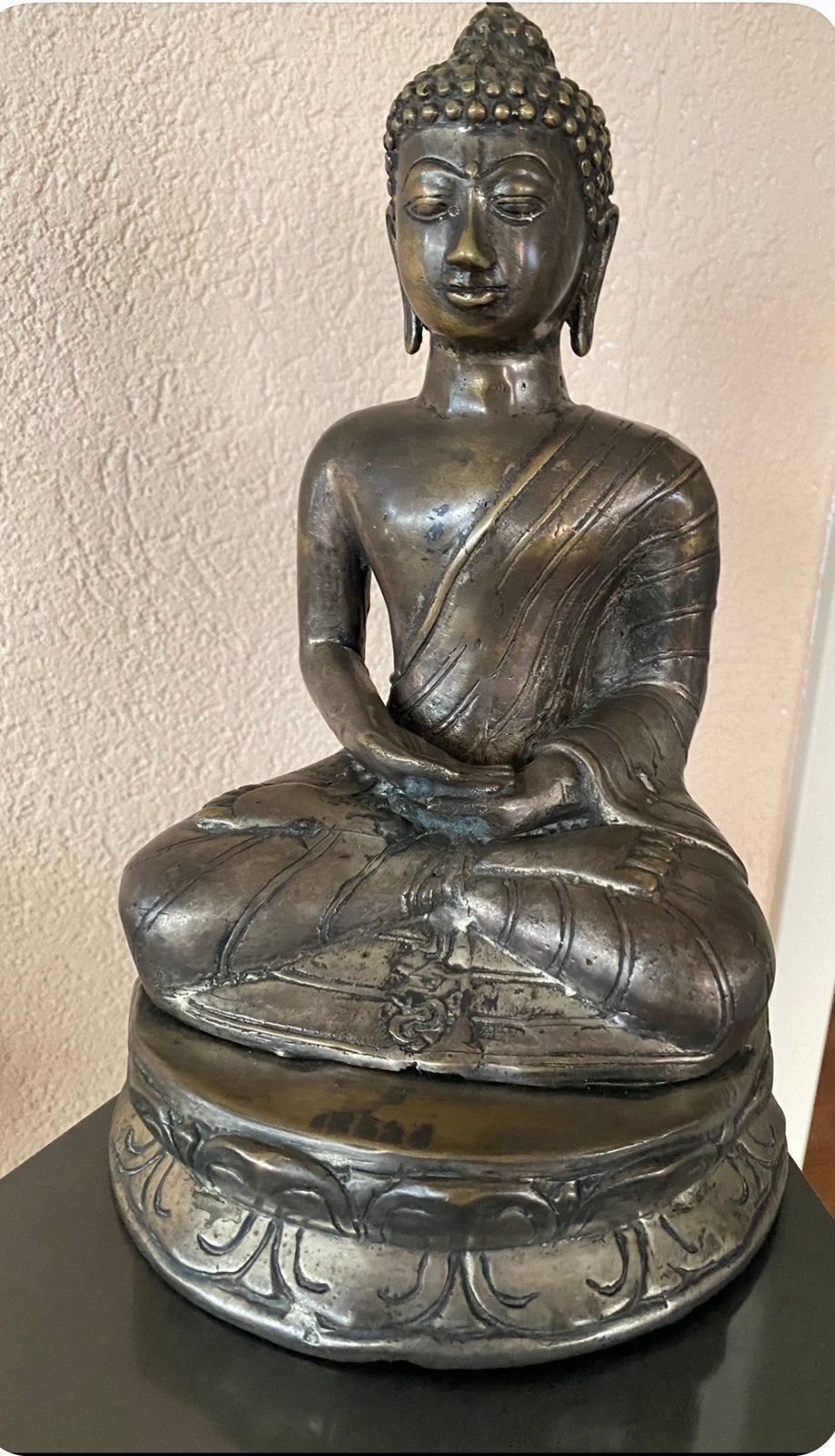 Te koop Brons verzilveren Buddhabeeld, Ophalen, Nieuw