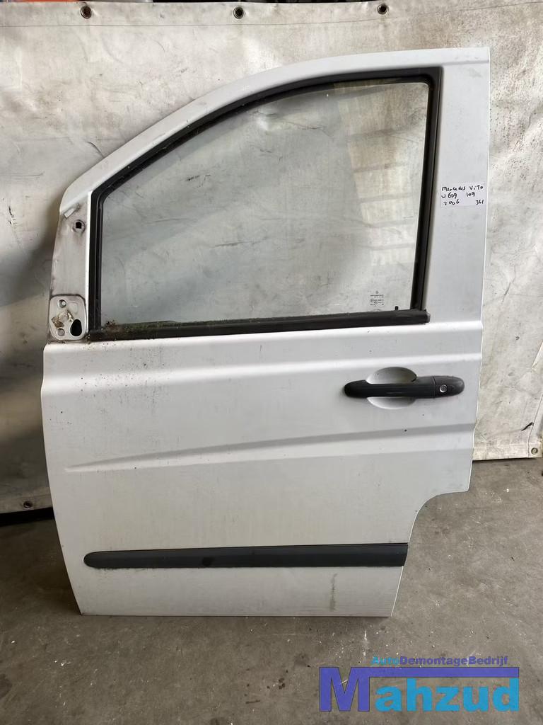 MERCEDES VITO W639 109 wit Links deur voordeur 2003-2010, Auto-onderdelen, Gebruikt, Mercedes-Benz AG, Deur, Mercedes-Benz