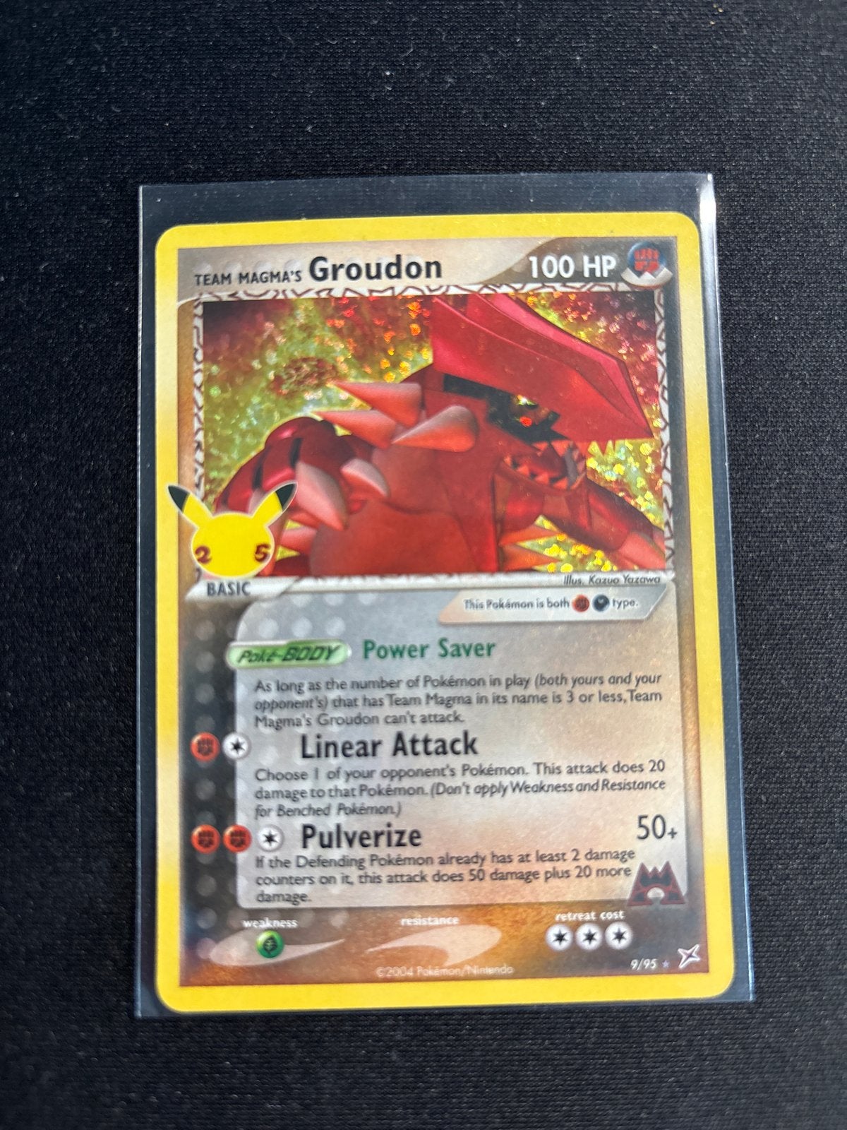Team Magma's Groudon 9/95 | NM | Celebrations, Verzenden, Zo goed als nieuw, Losse kaart, Foil