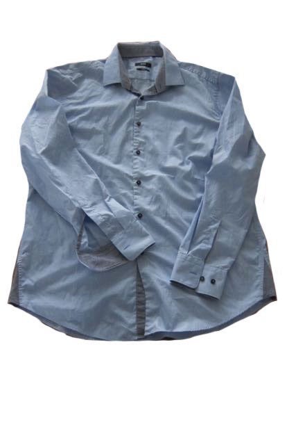 Hugo boss blouse overhemd blauw slim fit xl, Blauw, Zo goed als nieuw, Schipluidenlaan 20 5035KJ Tilburg, Hugo Boss