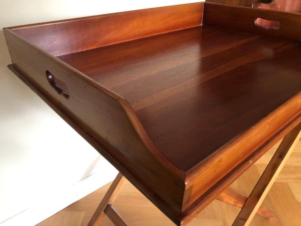 thee tafel prachtig kersenhouten, Ophalen, 50 tot 100 cm, Zo goed als nieuw, Kersenhout