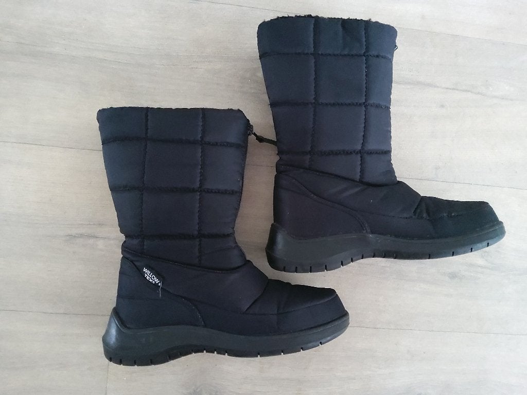 winterlaarzen, Ophalen, Hoge laarzen, Zwart, Gedragen