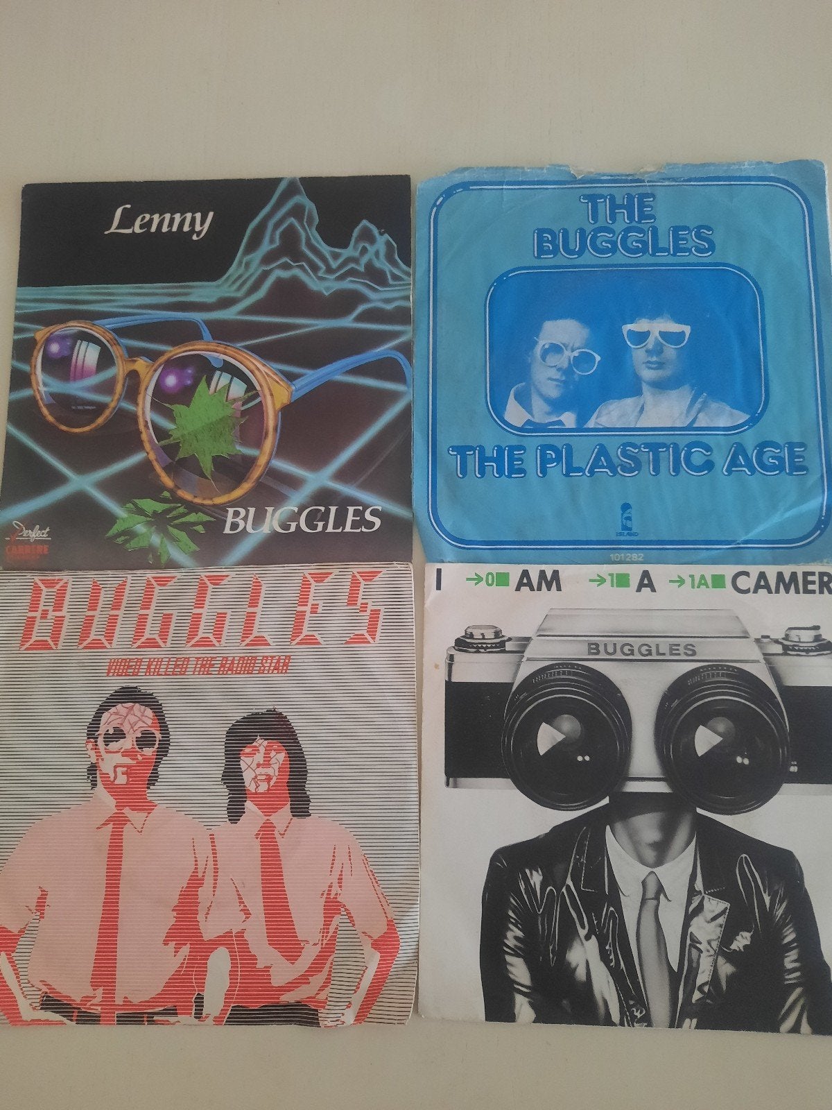 4x vinyl singels van The Buggles, Ophalen of Verzenden