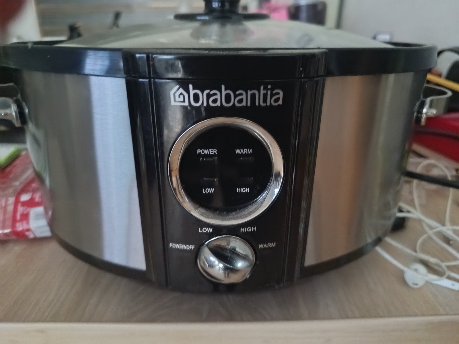 Brabantia Slowcooker - Zilver/Zwart, Ophalen of Verzenden, Zo goed als nieuw