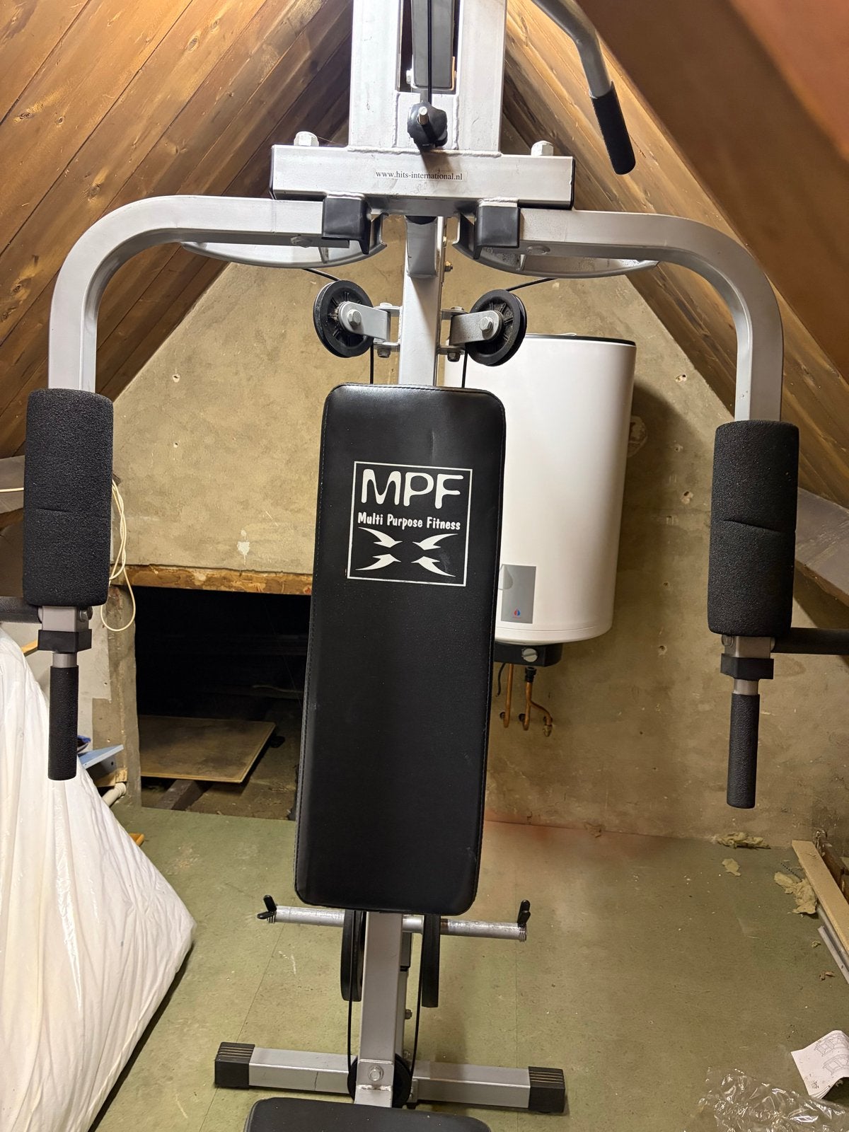 MPF Krachtstation met halterschijven - Baarn, Ophalen, Gebruikt, Krachtstation, Metaal