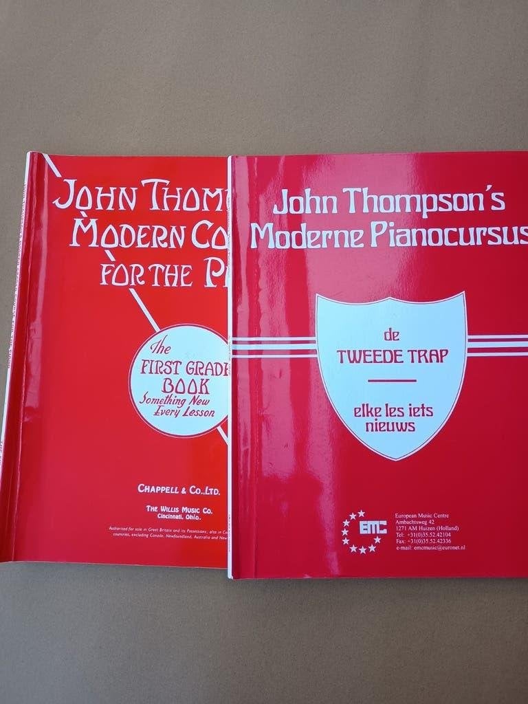 John Thompson's Modern Course for the Piano 1 & 2, Muziek en Instrumenten, Bladmuziek, Gebruikt, Les of Cursus, Ophalen of Verzenden