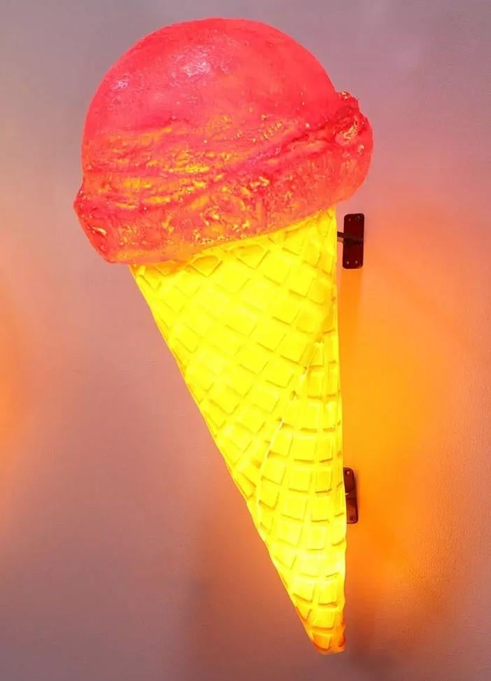 Schepijsje –Aardbei - Vanilla – 89 cm – Verlicht, Ophalen, HorecaBeelden, Overige typen, Nieuw