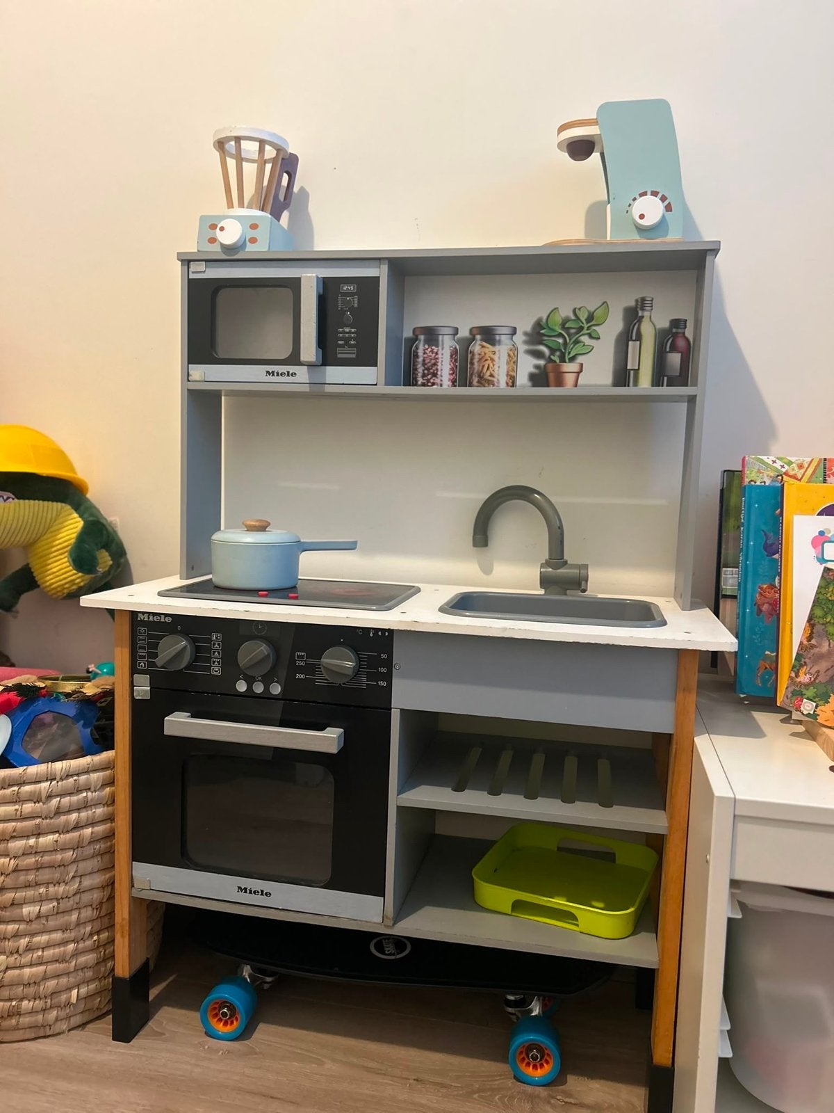 Houten speelkeuken Miele met accessoires, Verzenden, Gebruikt, Hout, Speelkeuken