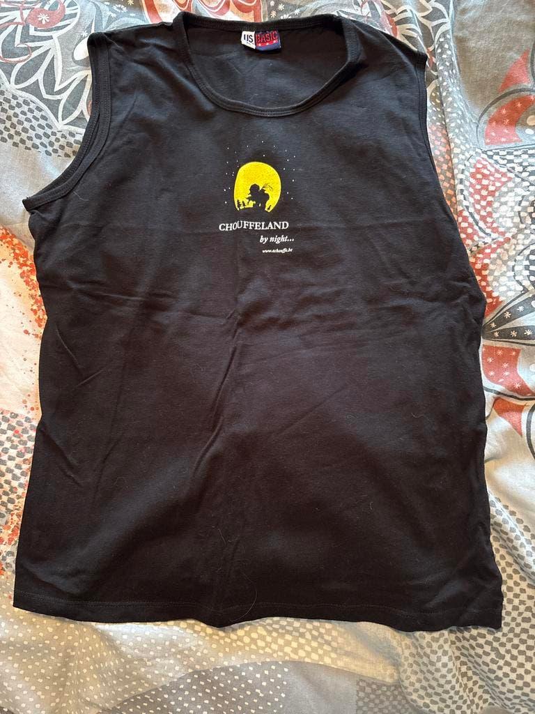Zwart mouwloos T-shirt US Basic XL Chouffeland by night, Kleding | Dames, Zwart, Maat 46/48 (XL) of groter, Ophalen of Verzenden