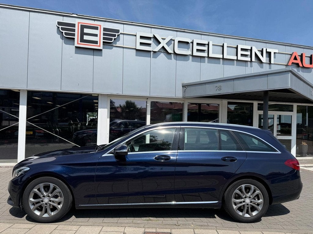 Mercedes-Benz C-klasse Estate 200 CDI Ambition - Panoramadak, Auto's, Mercedes-Benz, Automaat, Gebruikt, 4 cilinders, Blauw