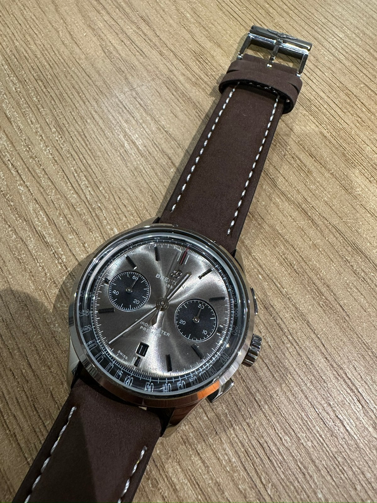 Breitling premier, Ophalen of Verzenden, Zo goed als nieuw, Staal, Overige merken