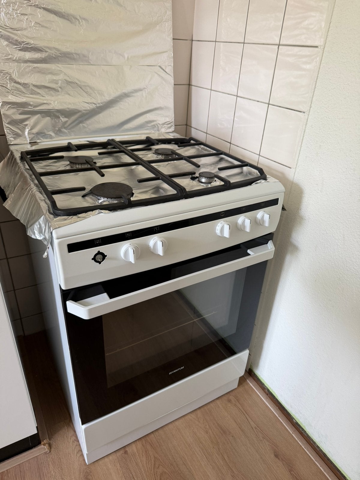 Gasfornuis, Ophalen, 4 kookzones, Zo goed als nieuw, Gas