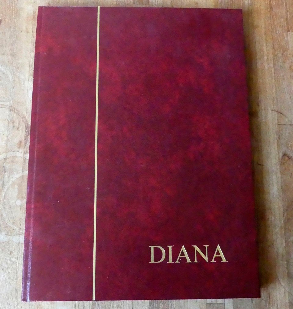 Prinses Diana postzegelalbum vintage album princess Diana, Verzamelen, Ophalen of Verzenden, Zo goed als nieuw, Buitenland, Tijdschrift of Boek