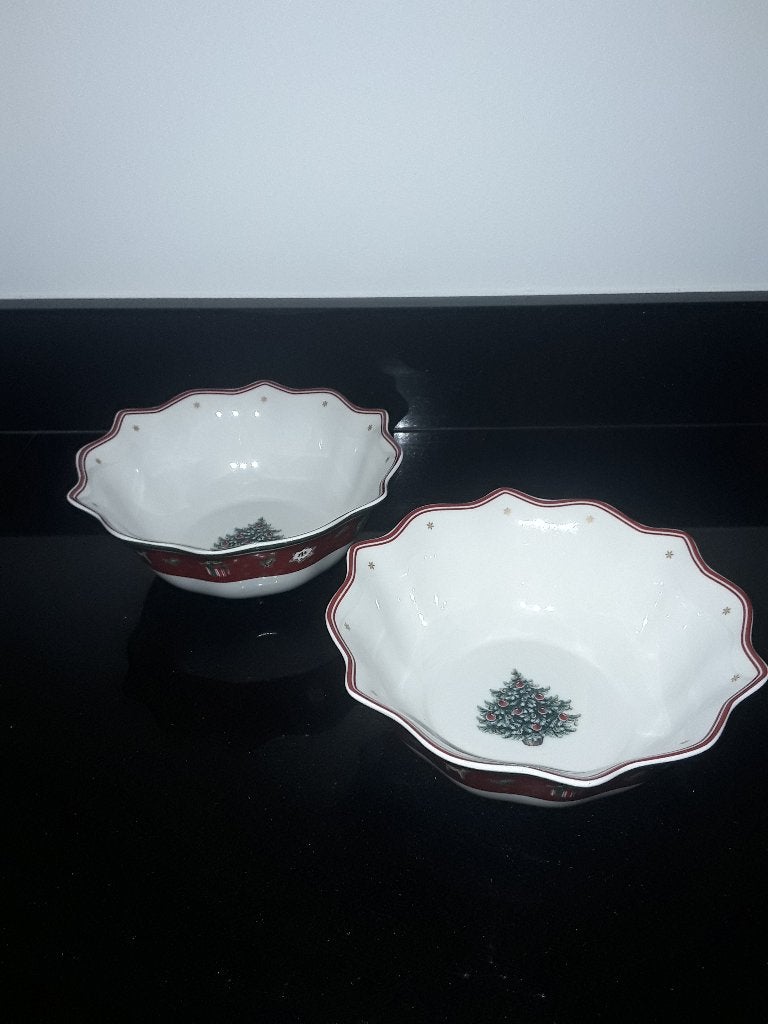2 Villeroy en boch Kerst schalen, Verzenden