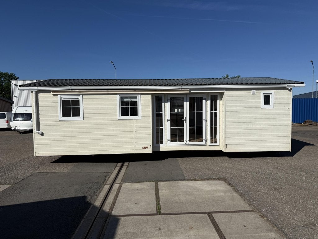 Maat Chalet 9.70 x 4.50 m 3 Slp CV Winterhard, Niet ingevuld, Niet ingevuld, Niet ingevuld