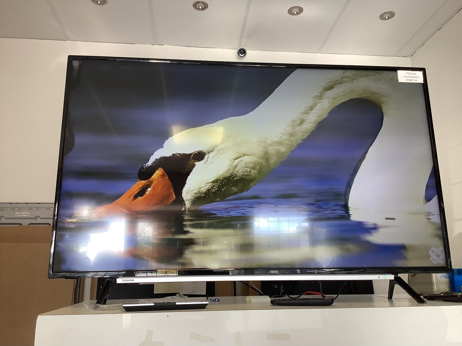 Toshiba 55UA2068DGL 4k smart tv volledig gereviseerd, Ophalen, 50 Hz, Refurbished, Toshiba