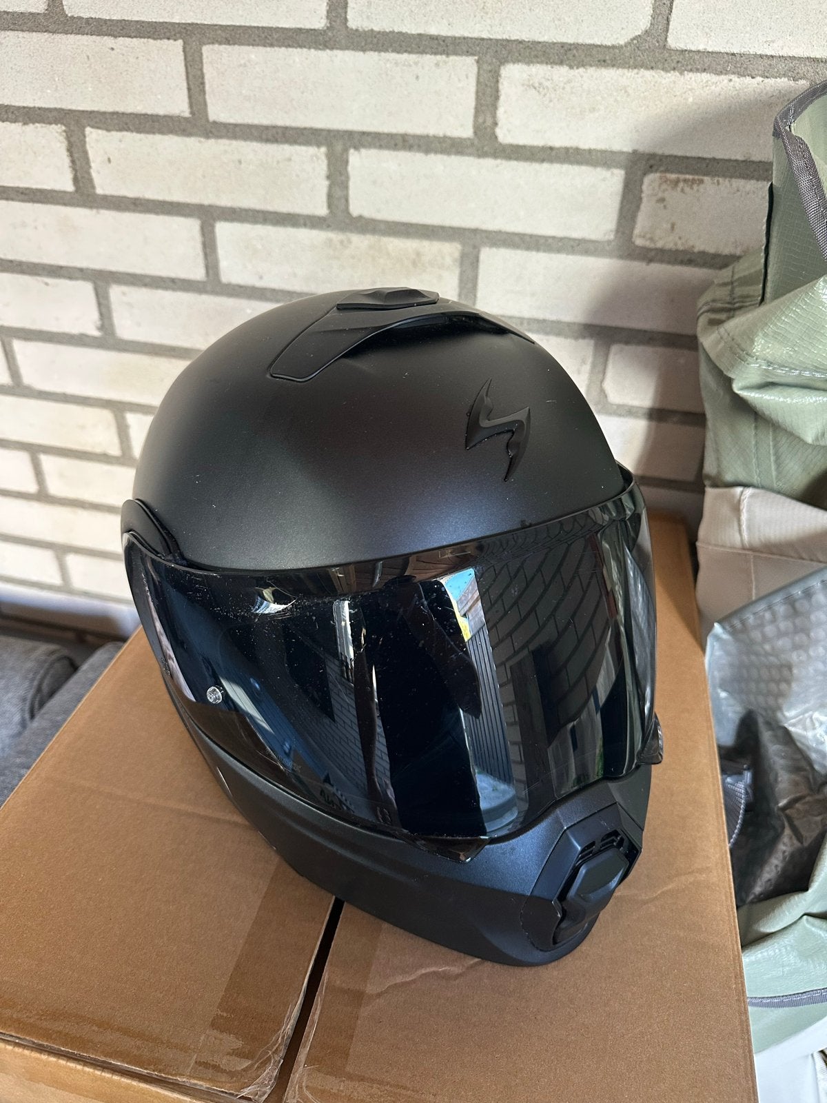 Scorpion EXO-930 Systeemhelm - Mat Zwart, Overige merken, M, Systeemhelm, Heren